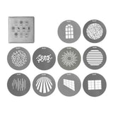 Nanlite BM Bowens Mount Projection Attachment Gobo Set 1 (10-Pack) (Open Box)