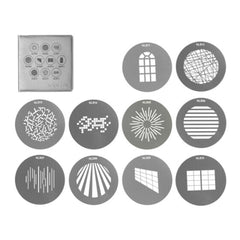 Nanlite BM Bowens Mount Projection Attachment Gobo Set 1 (10-Pack) (Open Box)