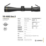 Leupold VX-6HD Gen 2 3-18x44mm CDS-SZL2 FDBC Riflescope (30mm, Matte Black)