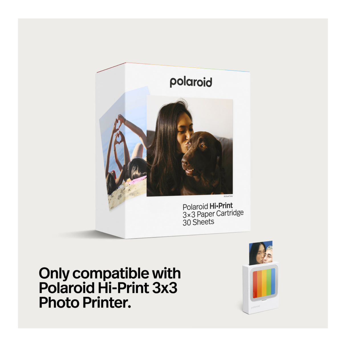 Polaroid HiPrint 3x3 Pocket Photo Printer with 10 Sheets - (White)