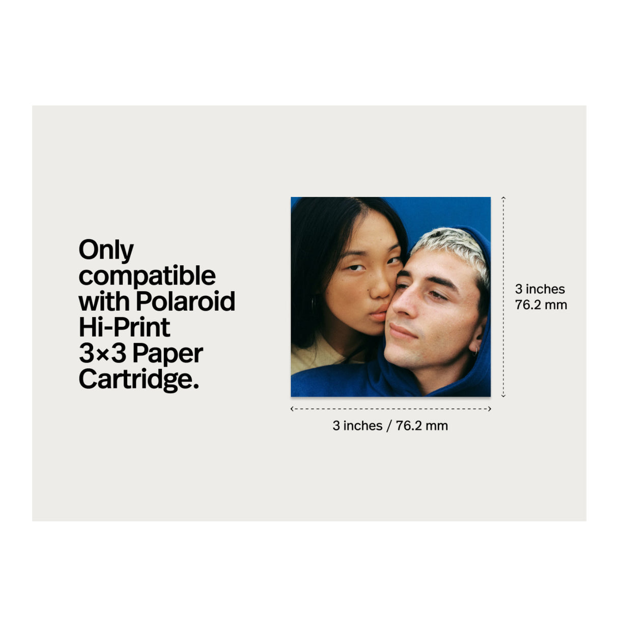 Polaroid HiPrint 3x3 Pocket Photo Printer with 10 Sheets - (White)