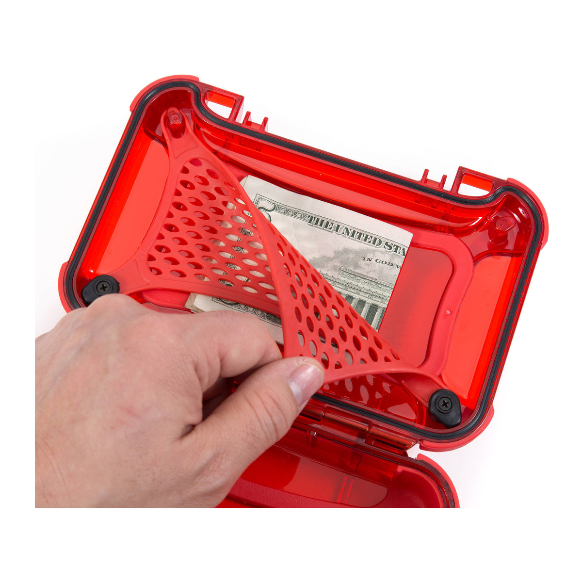 NANUK 320 Nano Series Medium Waterproof Polycarbonate Hard Case (Red) (Open Box)