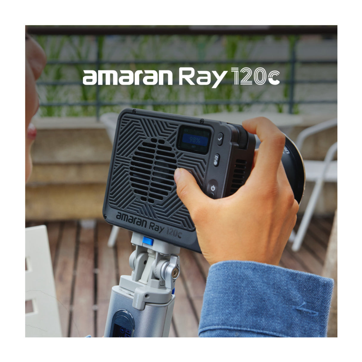 Amaran Ray 120c RGB LED Video Light (US) Bundle with Mini Fresnel Reflector