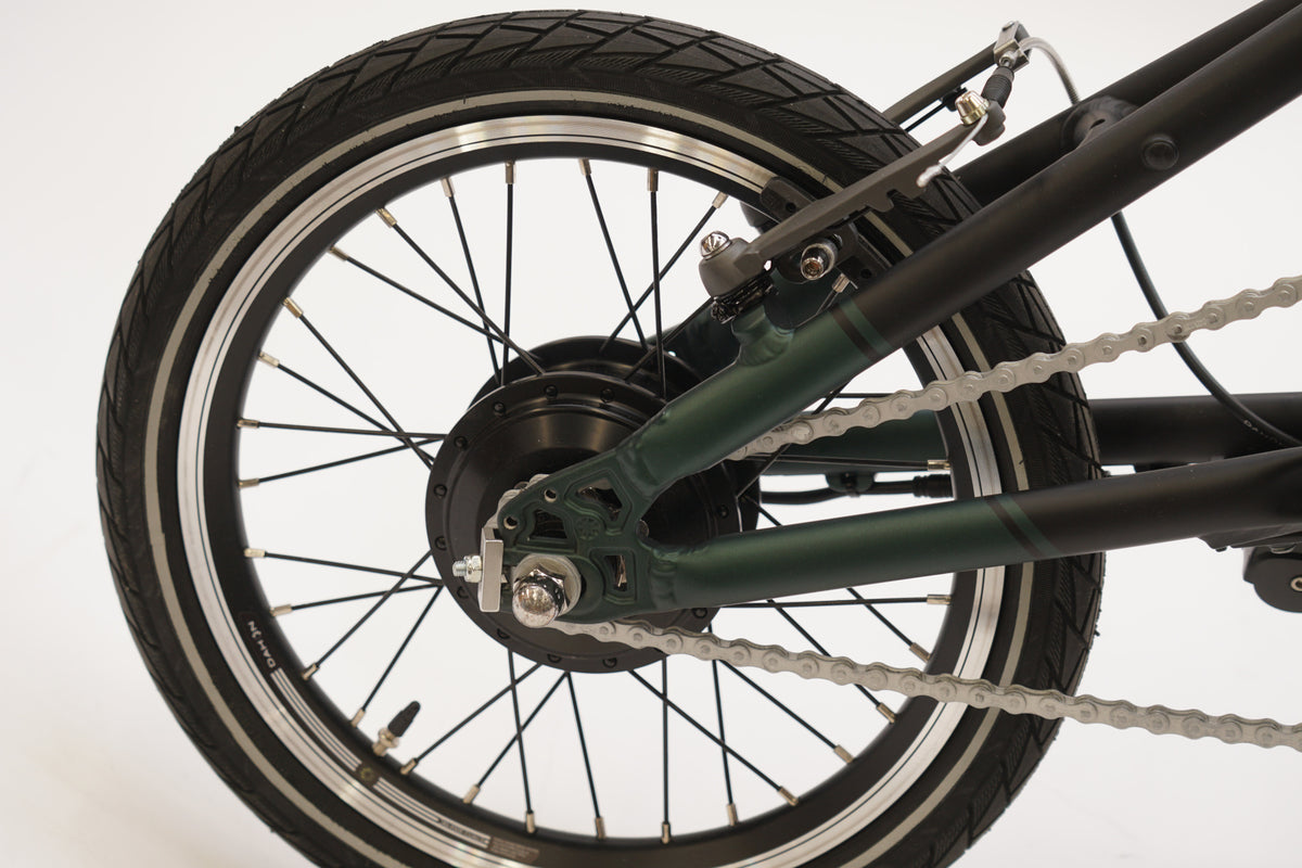 Dahon K-Feather Folding Electric Bike (Forest Green)