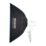 Amaran Ray 360c Full-Color COB Video Light (US) with Light Box 60x90 Softbox