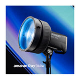 Amaran Ray 360c Full-Color COB Video Light (US) with Light Box 60x90 Softbox