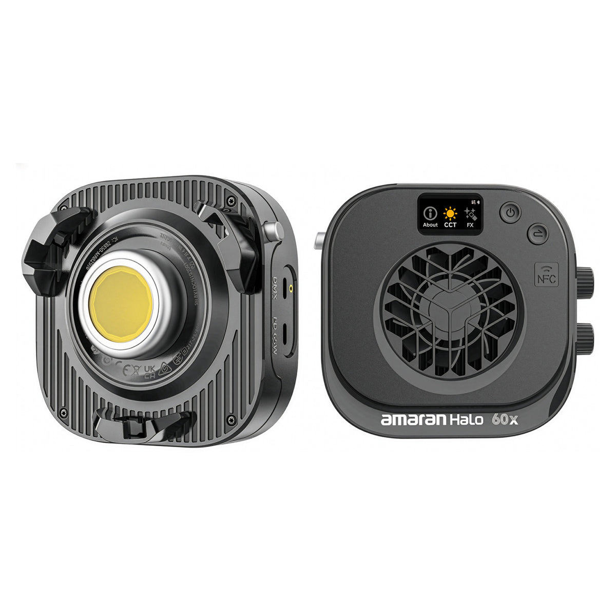 Amaran Halo 60x 63W Bi-color Bowens Mount COB Light with 85-degrees Beam Angle
