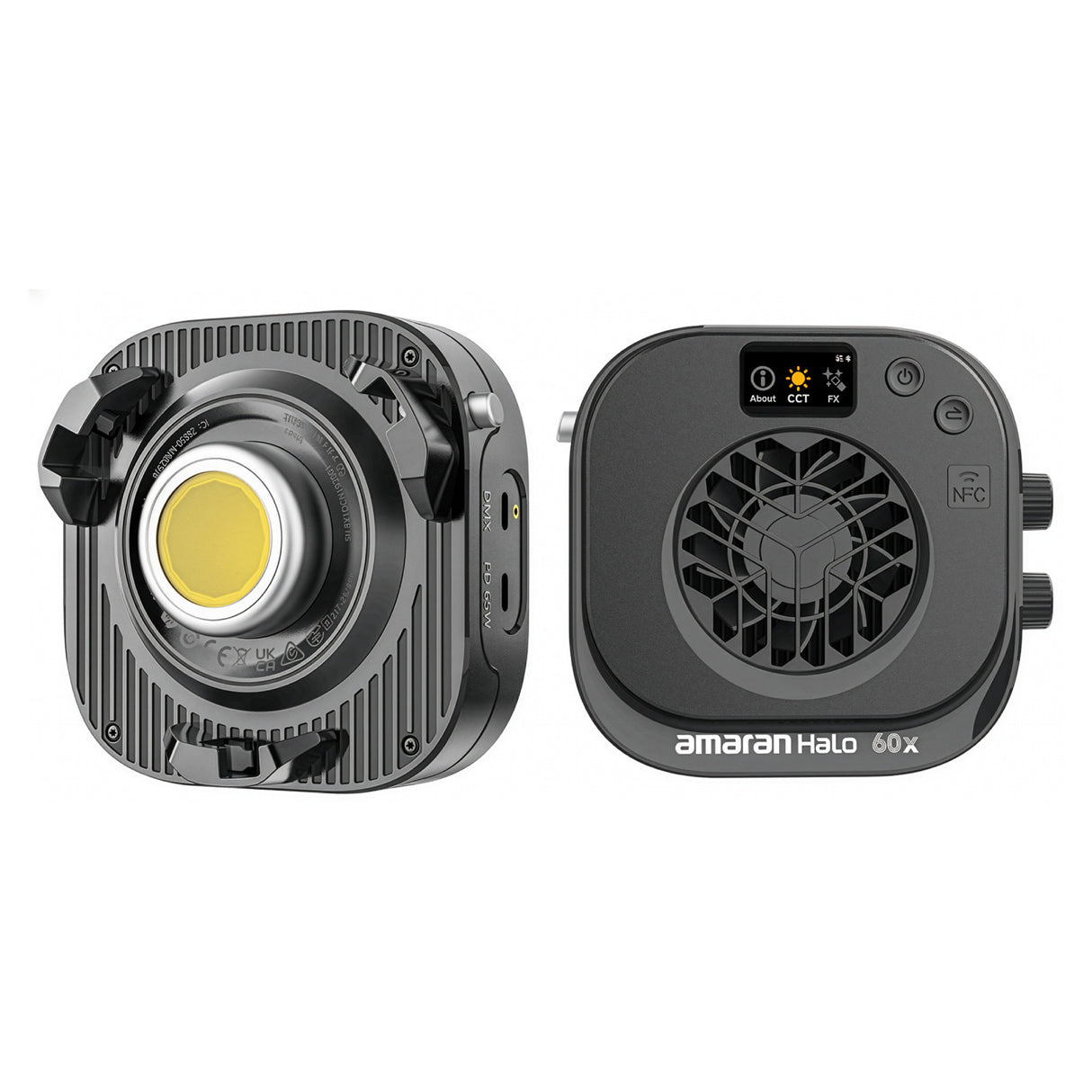 Amaran Halo 60x 63W Bi-color Bowens Mount COB Light with 85-degrees Beam Angle