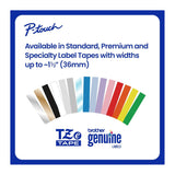 Brother TZe2412PK P-touch Black Print on White Laminated Label Tape (2-Pack)