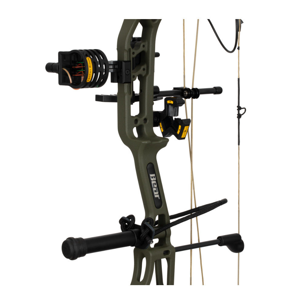 Bear Alaskan XT RTH Compound Bow 25-30 Draw Length 335 FPS (Olive, Right Hand)