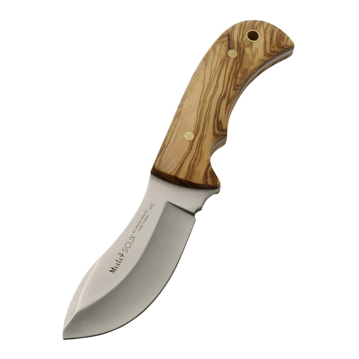 MUELA Sioux-10Ol 4-1/2-Inch Fixed Blade Hunting Knife with Leather Sheath (Open Box)