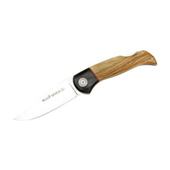 MUELA Naval Olive Wood Handle Hunting Knife with Leather Sheath (Open Box)