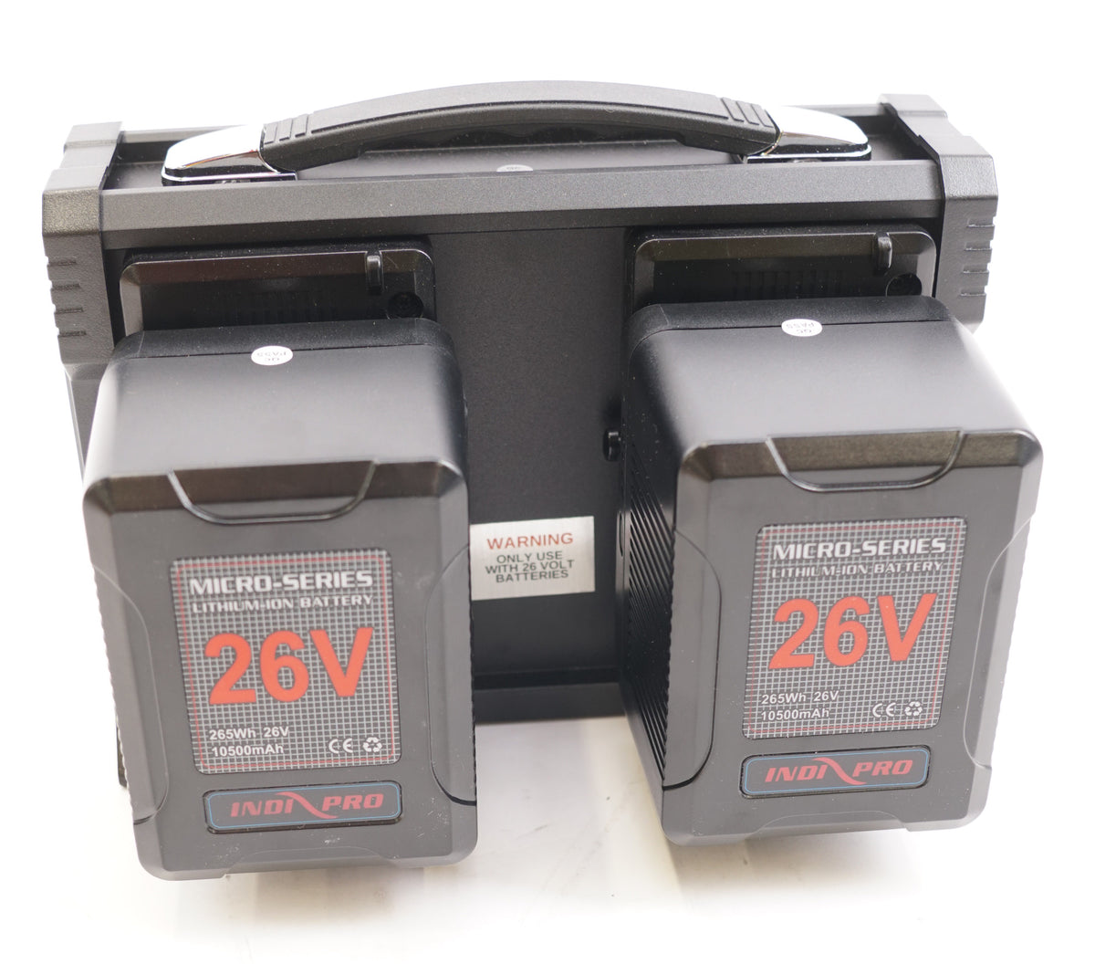 IndiPRO Tools Micro-Series 26V 265Wh Battery and Quad Charger Kit (V-Mount) (Used)