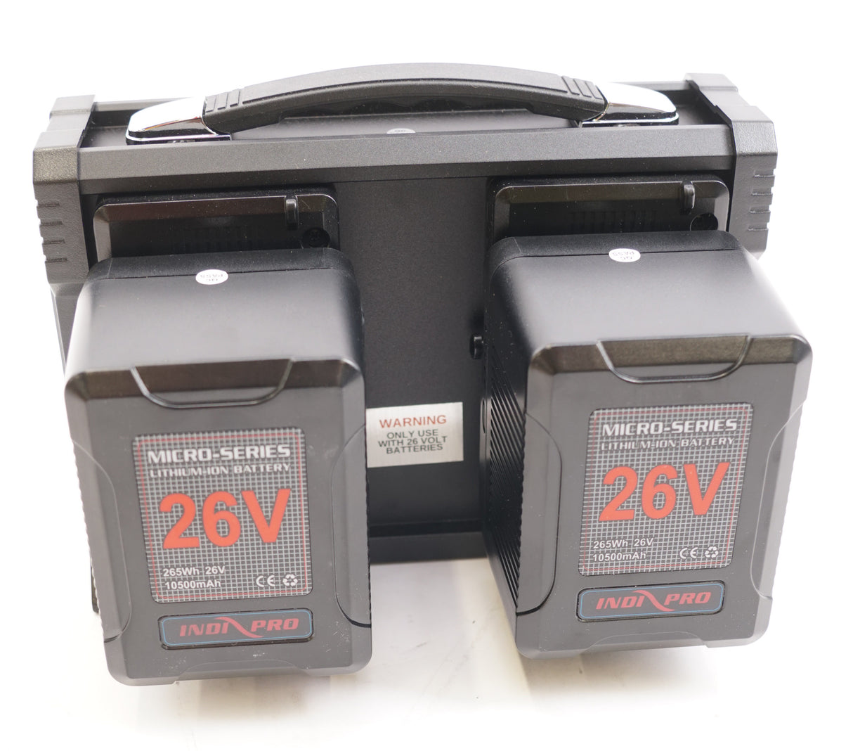 IndiPRO Tools Micro-Series 26V 265Wh Battery and Quad Charger Kit (V-Mount) (Used)