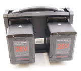 IndiPRO Tools Micro-Series 26V 265Wh Battery and Quad Charger Kit (V-Mount) (Used)