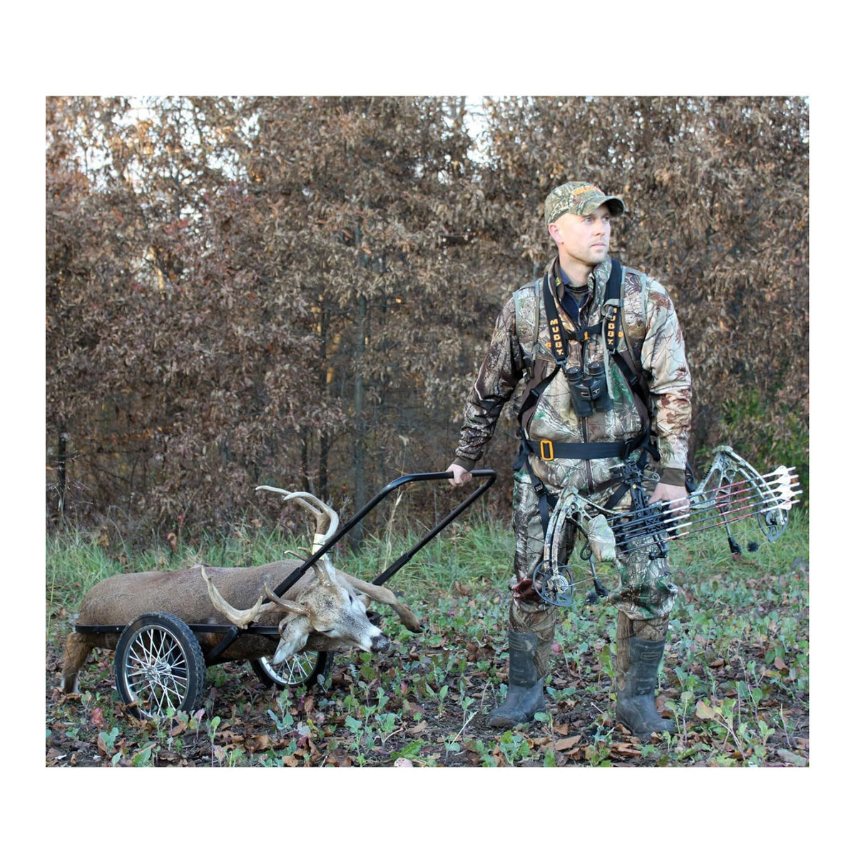 Muddy Mule Game Cart with 16 Inch Wheels and 300 Lbs. Capacity (Open Box)