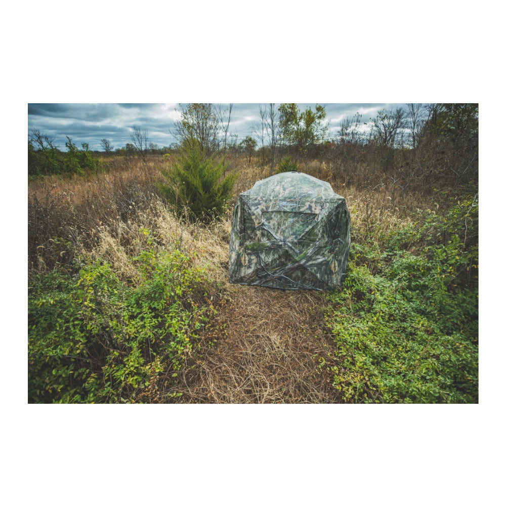 Ameristep Brickhouse Wide Bottom Ground Blind 75X75X66-Inch Footprint
