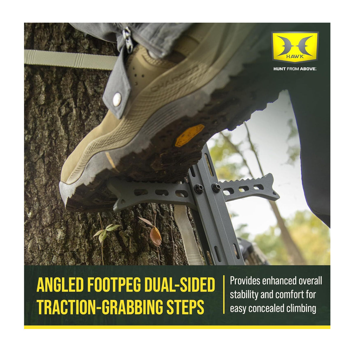 Hawk Helium 20-Inch Aluminum Tree Stand Climbing Stick Gen 2 (1-Pack) (Open Box)