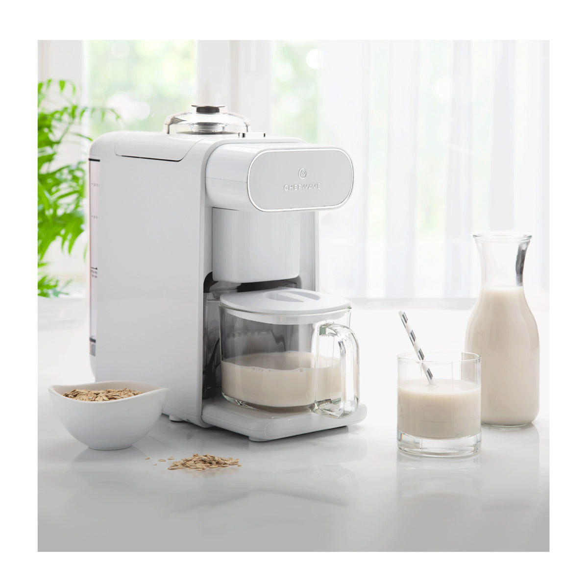 ChefWave Milkmade Non-Dairy Milk Maker with 6 Plant-Based Programs, Auto Clean