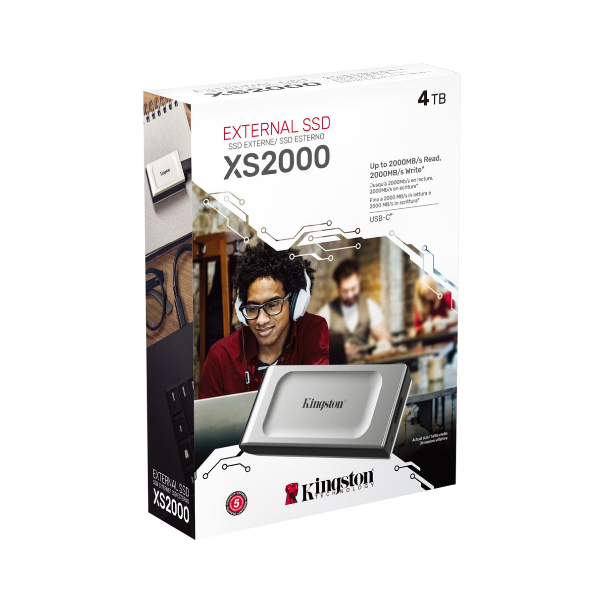 Kingston XS2000 4TB Pocket-Sized High Performance External SSD