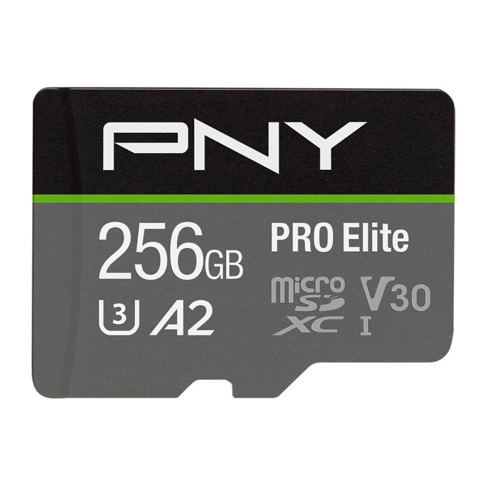 PNY 256GB PRO Elite UHS-I microSDXC Memory Card with SD Adapter