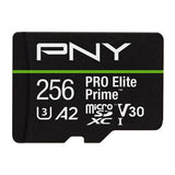 PNY 256GB PRO Elite Prime microSDXC Memory Card with SD Adapter