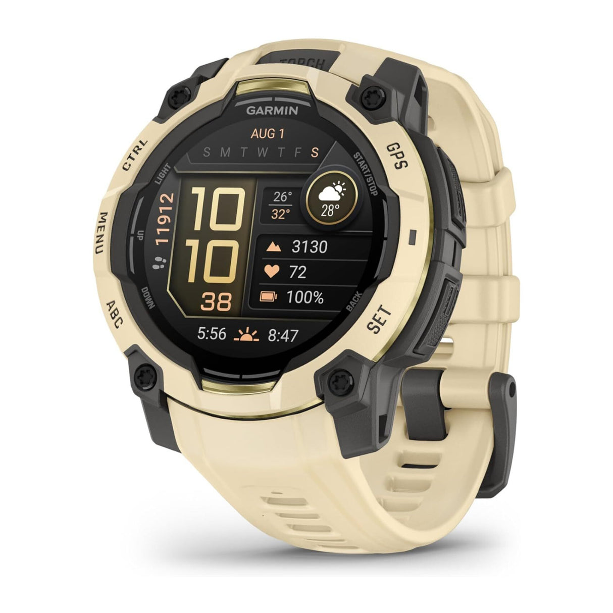 Garmin Instinct 3 45mm AMOLED GPS Smartwatch (Citrine, Limited Edition)