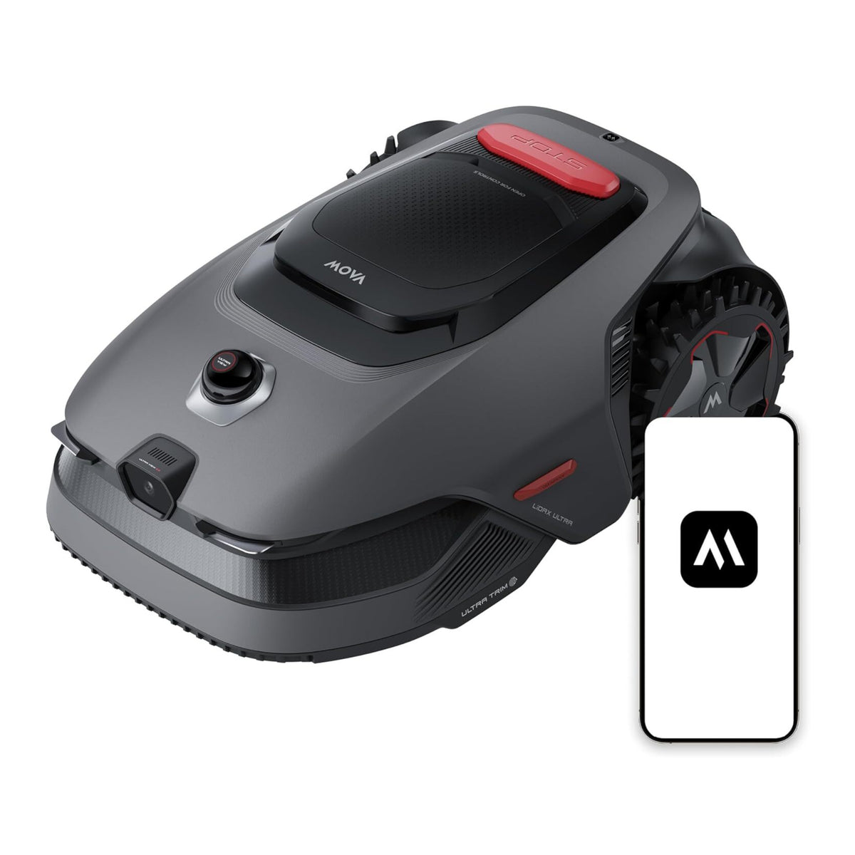 MOVA LiDAX Ultra 1000 Robot Lawn Mower - 360 3D LiDAR w/ AI Vision Auto-Mapping (Open Box)