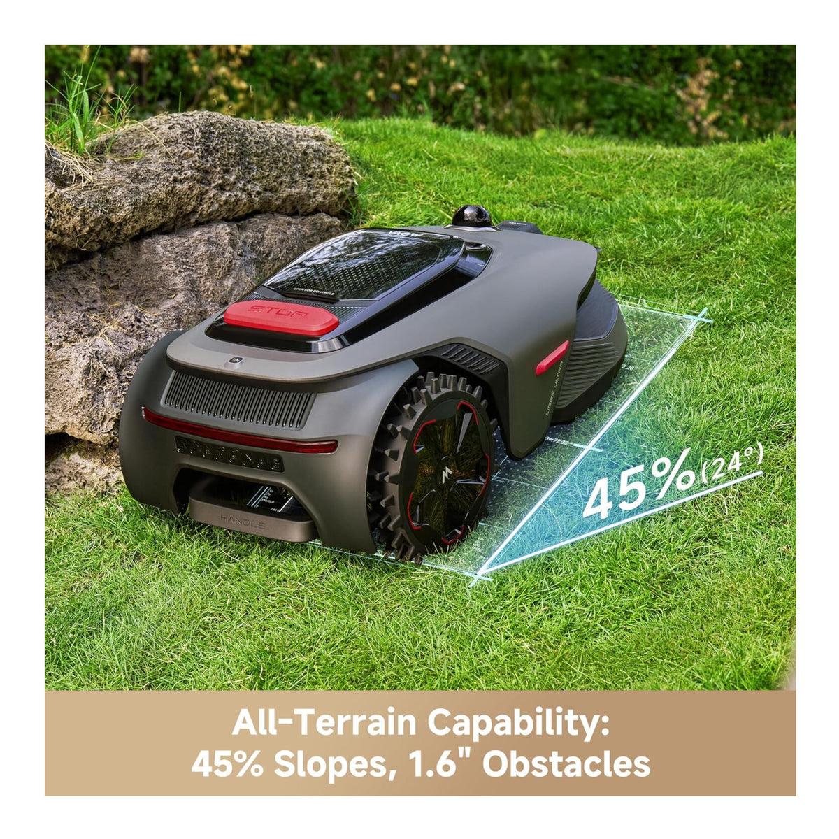 MOVA LiDAX Ultra 1000 Robot Lawn Mower - 360 3D LiDAR w/ AI Vision Auto-Mapping (Open Box)