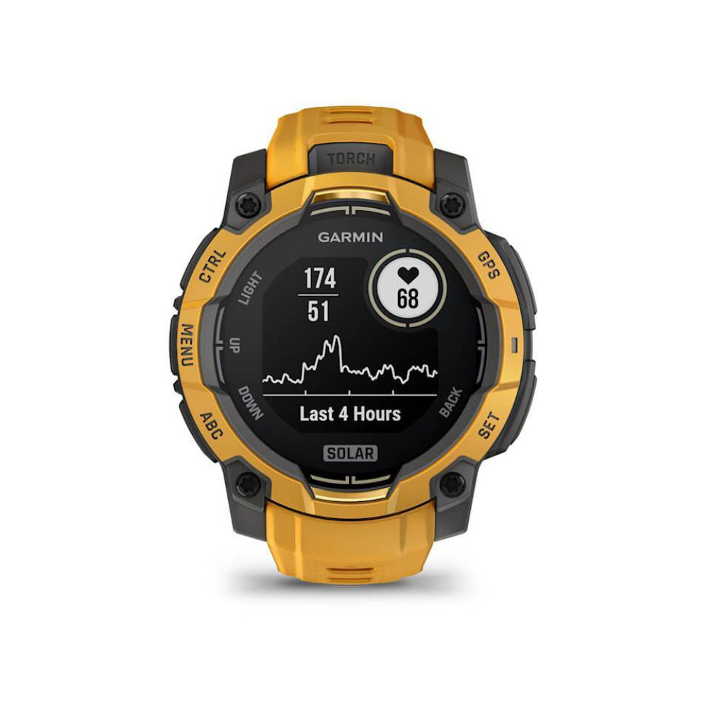 Garmin Instinct 3-45mm Solar GPS Smartwatch (Sunburst, Limited Edition)
