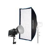 Amaran Ray 360c Full-Color COB Video Light (US) with Light Box 60x90 Softbox