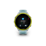 Garmin Forerunner 570 47mm (Yellow/Turquoise) GPS Smartwatch with Earbuds Bundle