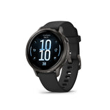 Garmin Venu 4 41mm AMOLED (Slate/Black) GPS Smartwatch with Earbuds Bundle