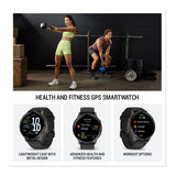 Garmin Venu 4 45mm AMOLED (Slate/Black) GPS Smartwatch with Earbuds Bundle