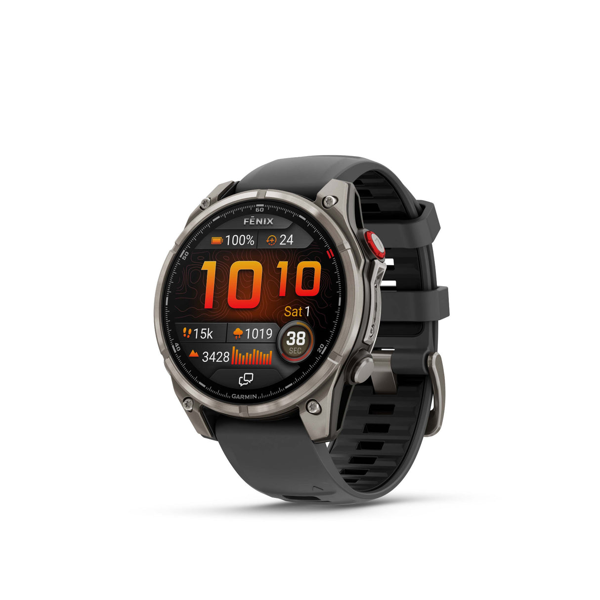 Garmin fenix 8 Pro Sapphire 47mm AMOLED (Titanium/Black) GPS Smartwatch Bundle