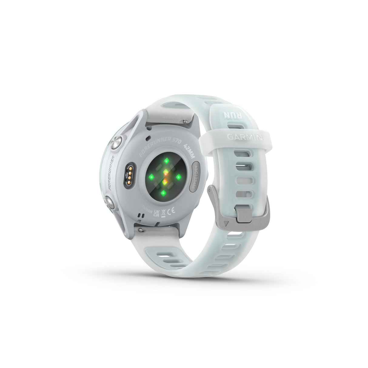 Garmin Forerunner 570 42mm (Cloud Blue/Whitestone) GPS Smartwatch with Earbuds