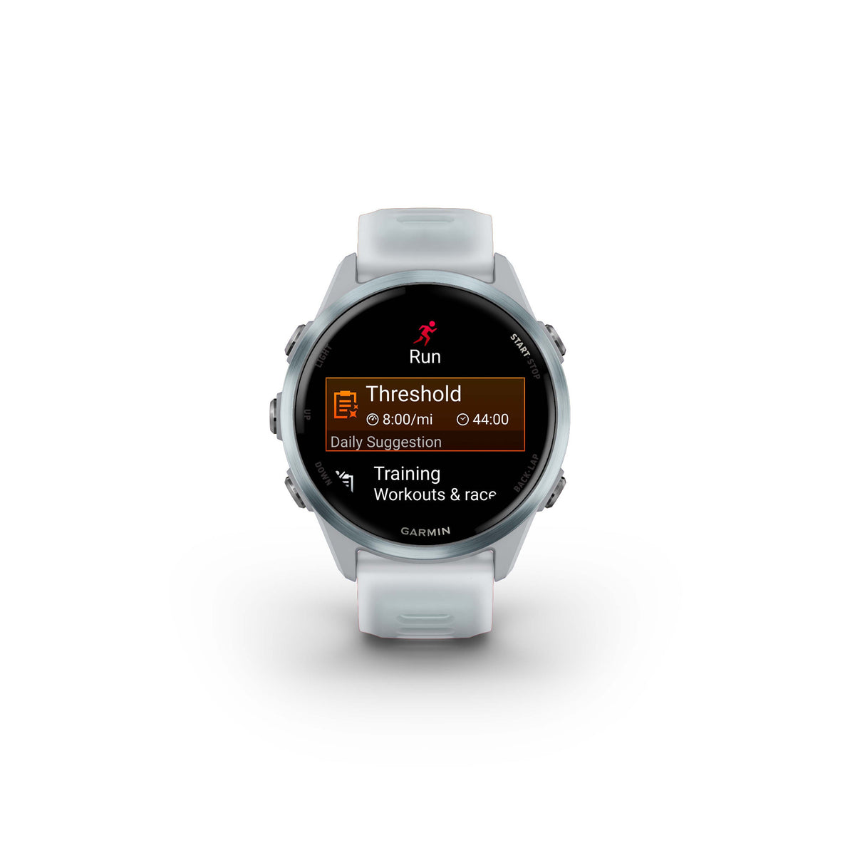 Garmin Forerunner 570 42mm (Cloud Blue/Whitestone) GPS Smartwatch with Earbuds