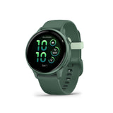 Garmin vivoactive 6 GPS Smartwatch (Jasper Green) with Wireless Earbuds Bundle