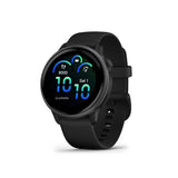 Garmin vivoactive 6 GPS Smartwatch (Slate with Black Band) with Erabuds Bundle