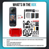 Insta360 X5 360 Action Camera Bundle with 128GB Memory Card and Accessories