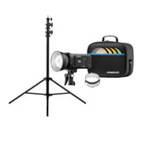 Westcott FJ400 II 400Ws Touchscreen Strobe with Battery and Heavy-Duty Light Stand Bundle