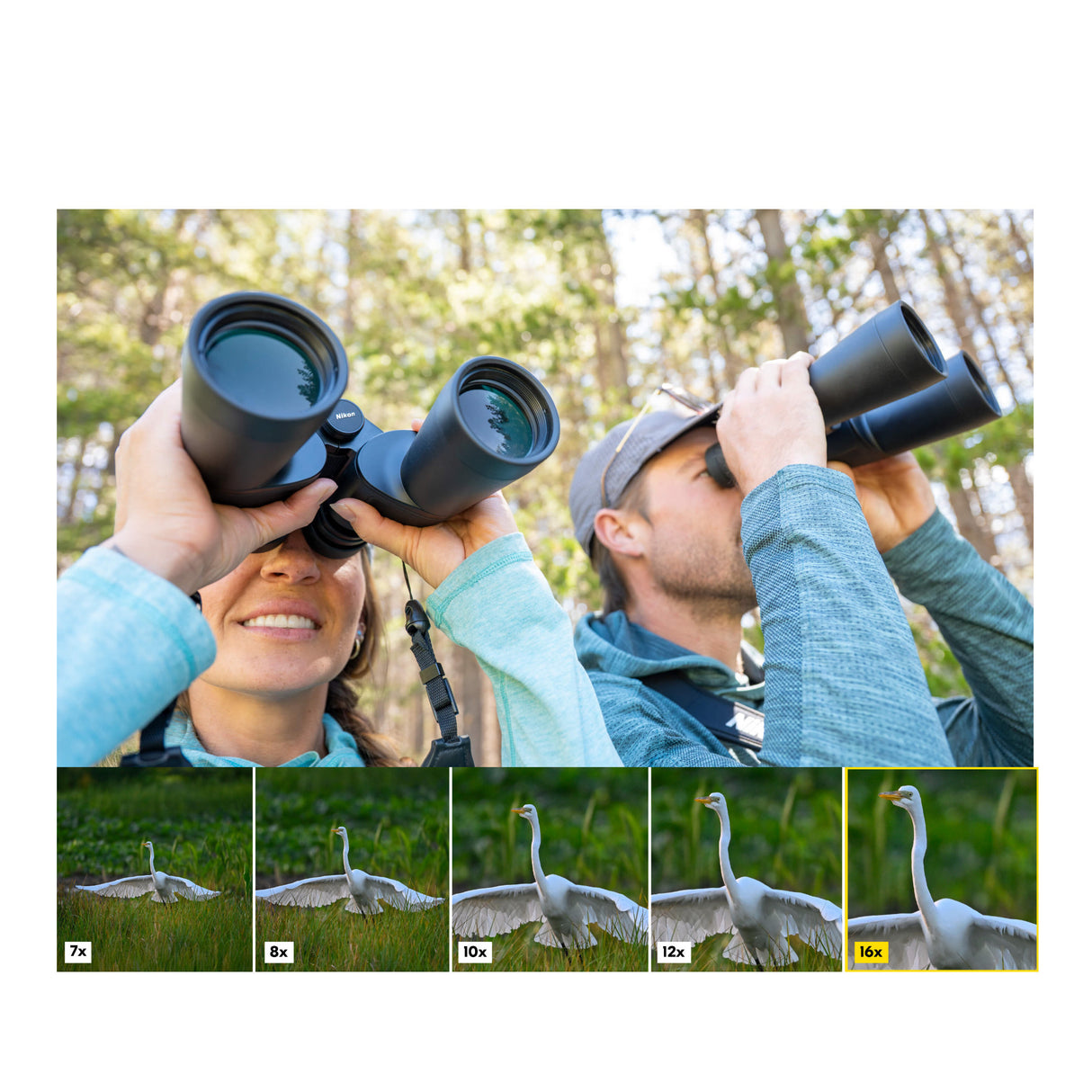 Nikon 16x50 Action Binoculars Bundle with Shoulder Bag and Accessories