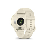 Garmin vivoactive 6 GPS Smartwatch (Lunar Gold/Bone) with Earbuds Bundle