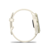 Garmin vivoactive 6 GPS Smartwatch (Lunar Gold/Bone) with Earbuds Bundle