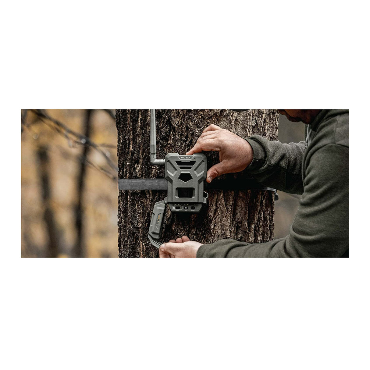 Spypoint FLEX-DARK GPS-Enabled Cellular Trail Camera with Accessories Bundle
