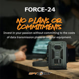 Spypoint Force-24MP Non-Cellular Trail Camera (4 Pack) Bundle with Accessories