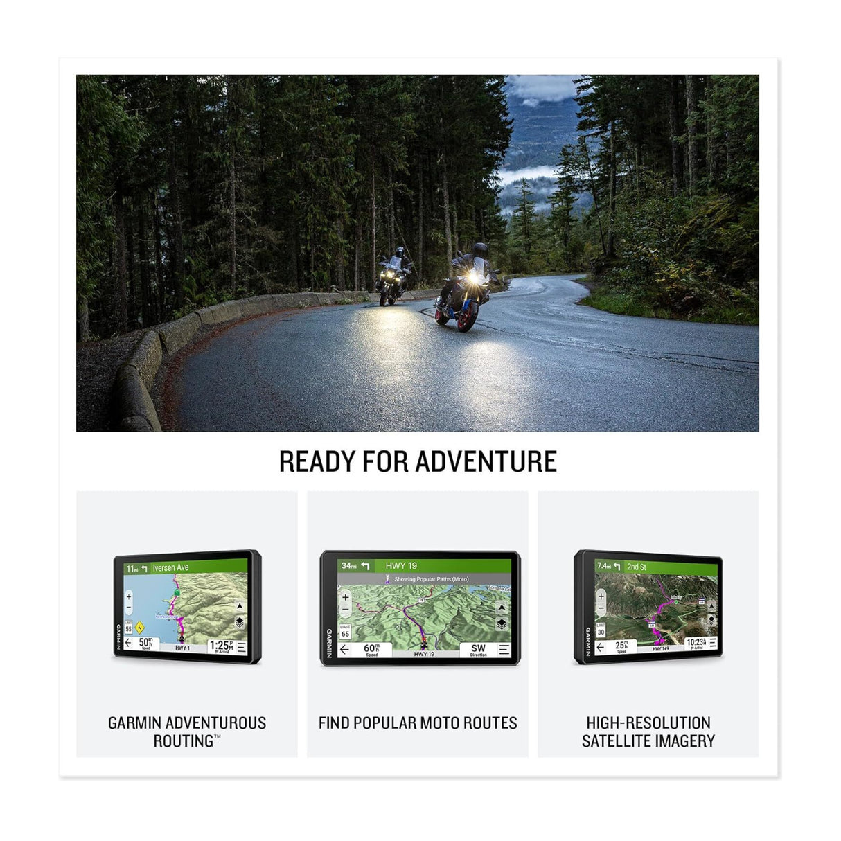 Garmin zmo XT3 4.7 Inch Motorcycle GPS Navigator with 128GB Card & Case Bundle