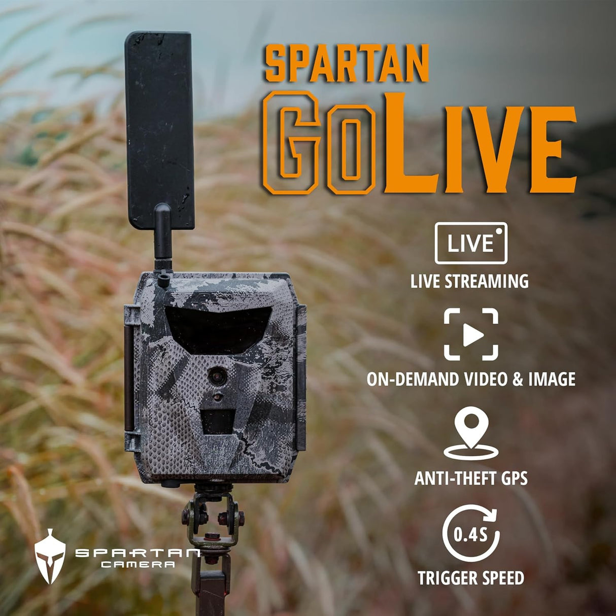 Spartan GoLive 4G/LTE Trail Camera for HD Live Streaming (Spartan Areus)