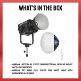 Amaran Ray 660W Full-Color COB Video Light Bundle with 2-Feet Lantern 65 Softbox