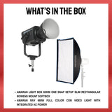 Amaran Ray 660W Full-Color COB Video Light with Softbox Bundle